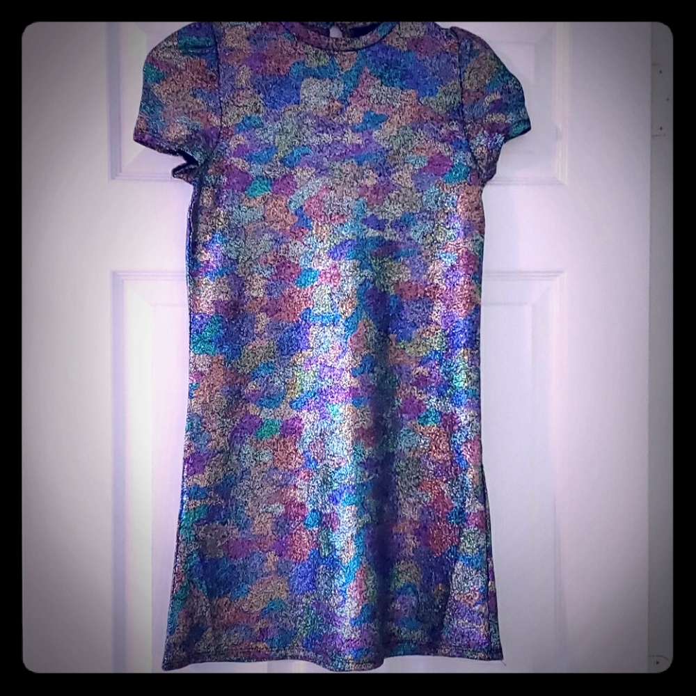 Girls multicolored glitter dress
